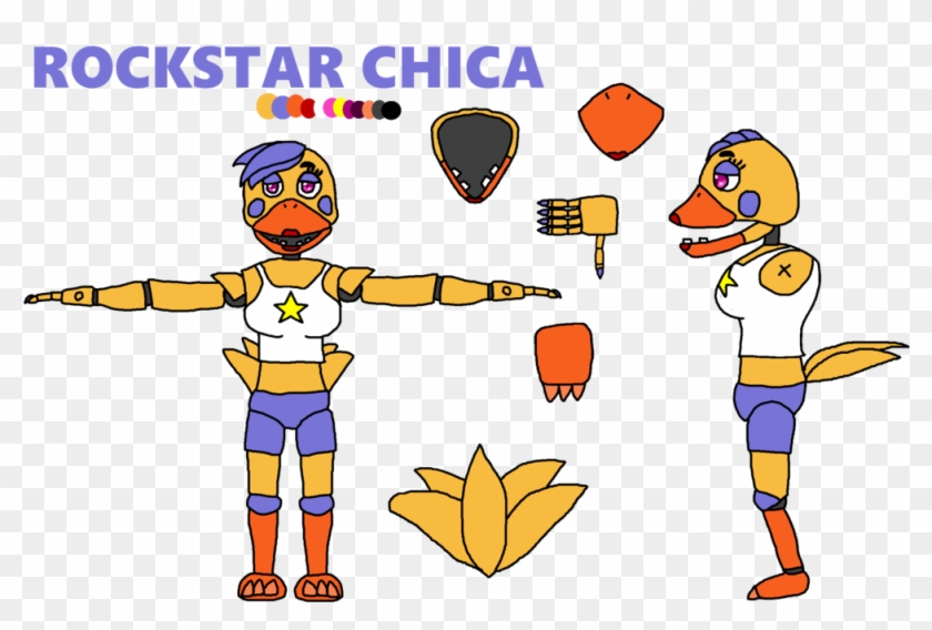 My New Rockstar Chica Design By Clawort-animations - Five Nights At Freddy's #1091713