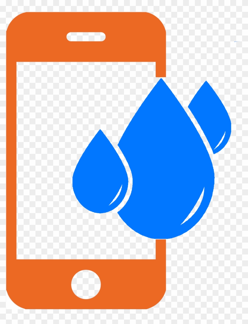 Water Damage Repair - Water Damaged Phone Logo #1091725