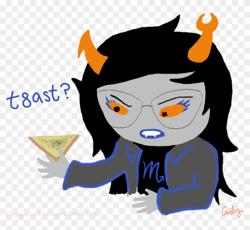 Vriska With Toast By Minidragonhooha - Cartoon #1091736