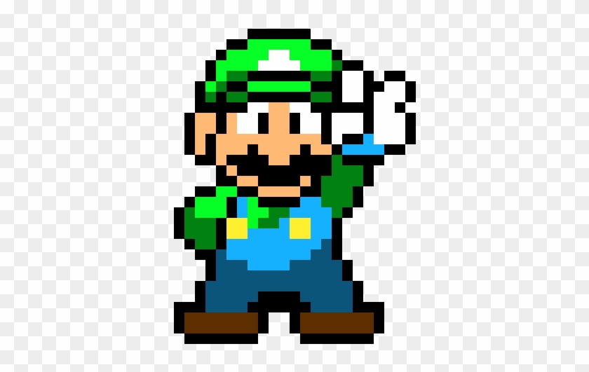 Luigi Clipart Pixel - Luigi Minecraft Pixel Art #1091774