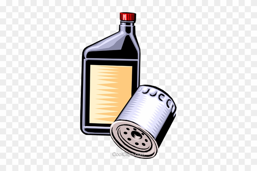 Oil Filter Royalty Free Vector Clip Art Illustration - Motor #1091813