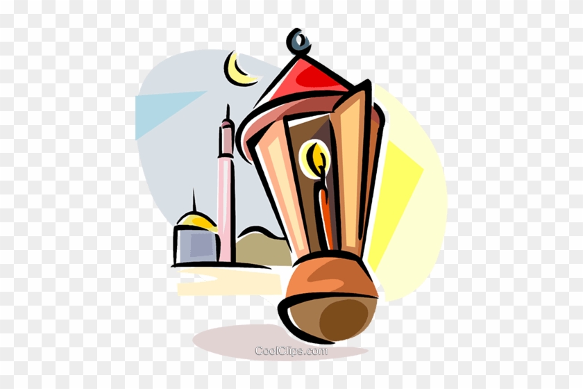 Ramadan Lantern Royalty Free Vector Clip Art Illustration - Ramadan Lantern Clipart Png #1091818