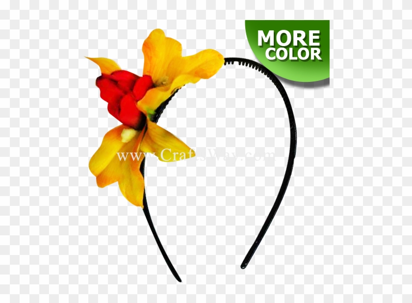 Silk Orchid Headband - Artificial Flower #1091870