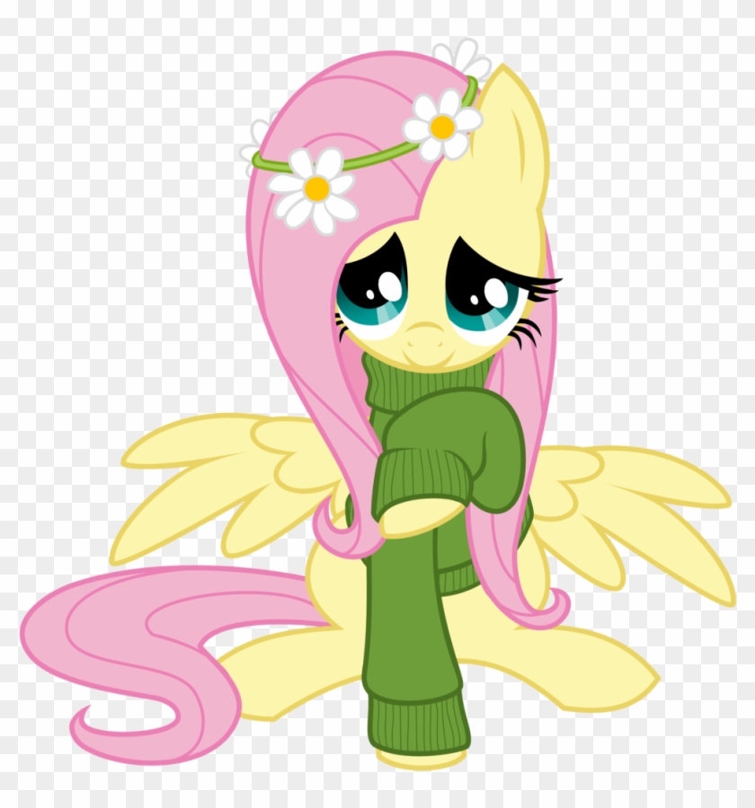 Wingedwolf94, Clothes, Flower In Hair, Fluttershy, - Cartoon #1091887