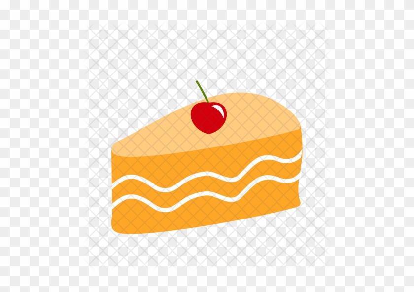 Slice Cake Icon - Vector Graphics #1091921