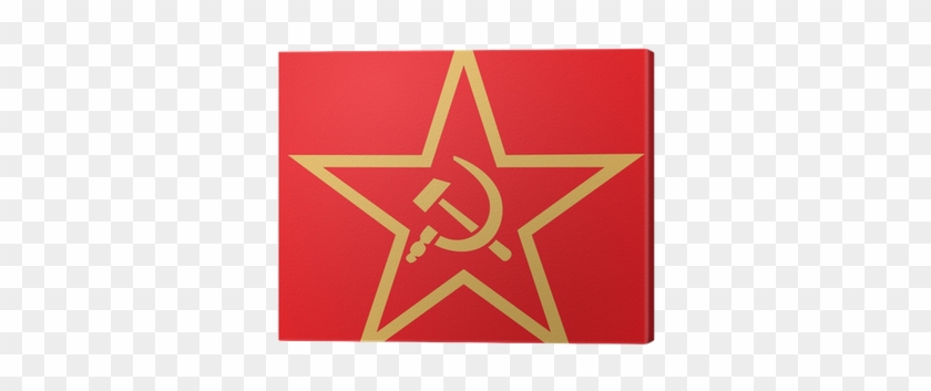 Soviet Union Red Star Canvas Print • Pixers® • We Live - Crazy Russian Hacker Logo #1091989