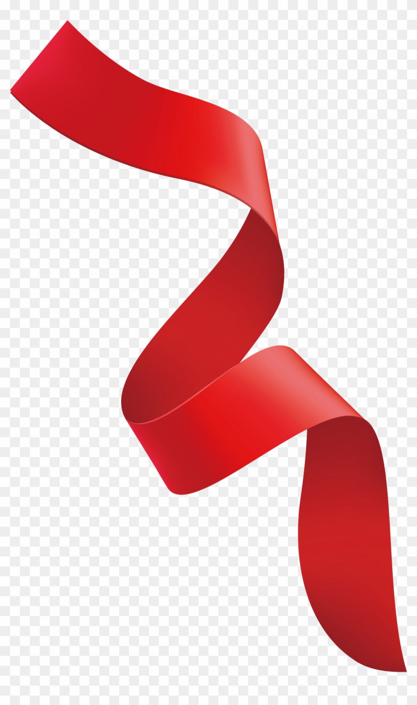 Red Ribbon Red Ribbon - Curly Ribbon Png #1092023