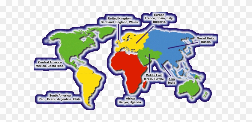 Recocnicion De Cursos - World Map Continents #1092139