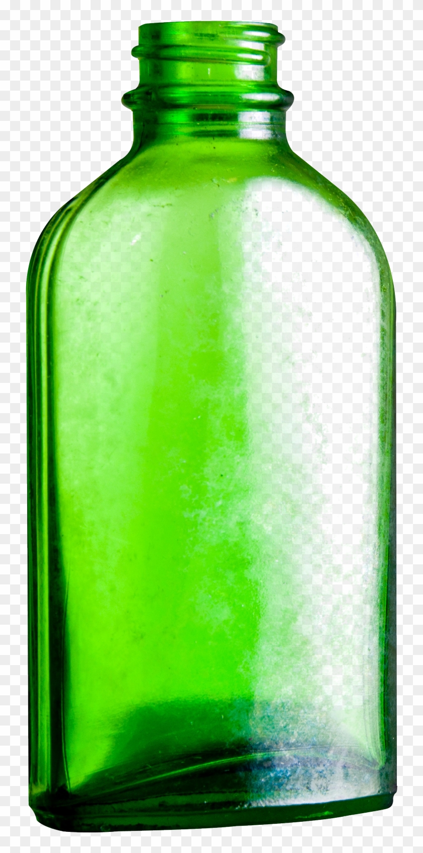 Empty Glass Bottle Png Image - Green Glass Bottle Transparent #1092177