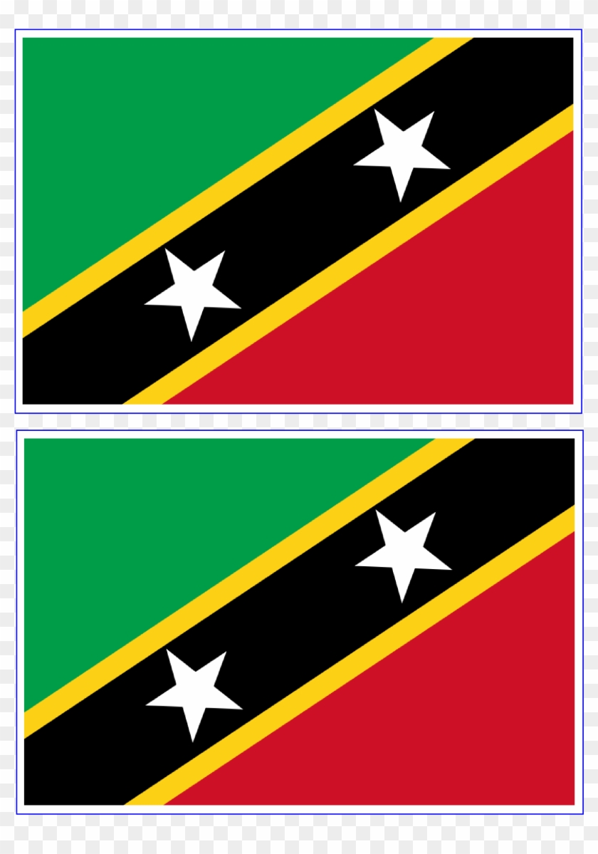 St Kitts And Nevis Flag Free Printable St Kitts And - St Kitts Flag Tattoo #1092291