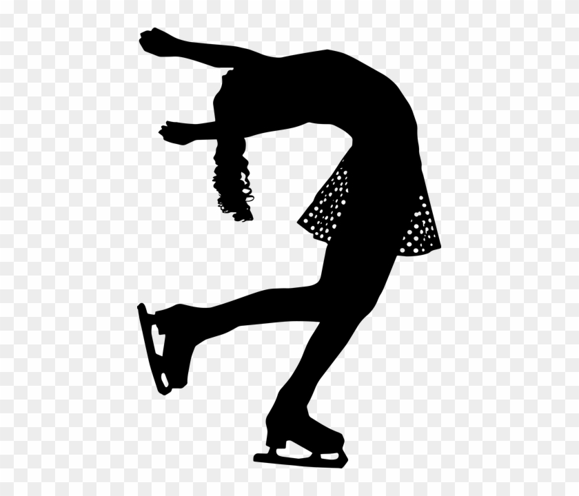 Figure Skating, Free Skating, Woman Skater - Transparent Background Figure Skating Clip Art #1092309