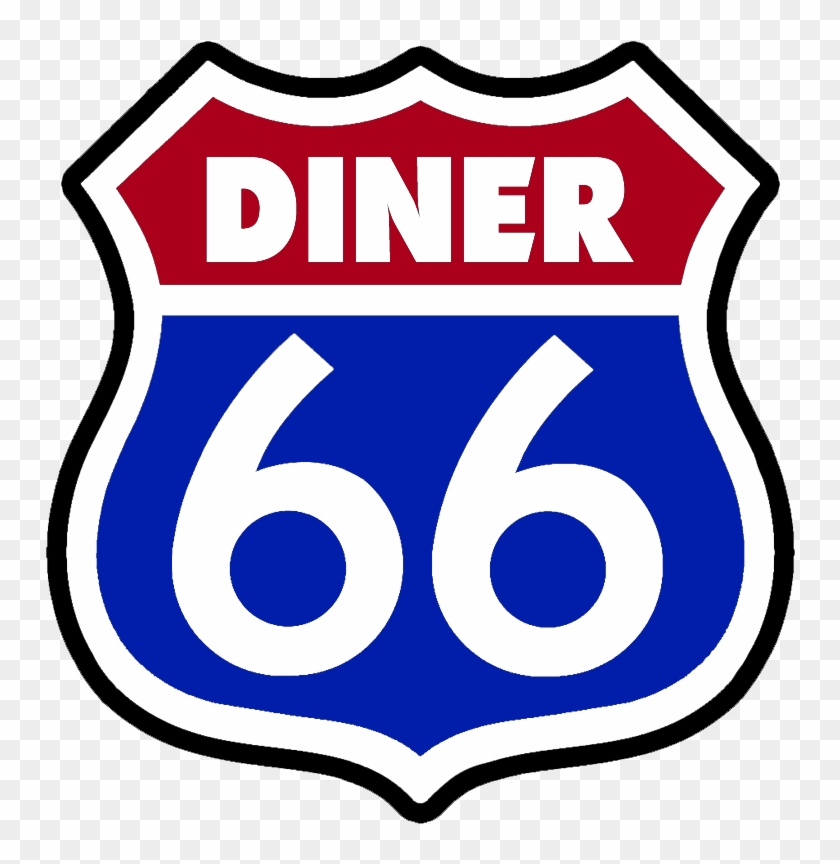 Diner - Biker Accessories Route 66 Blue Mirror Lighter - Blue #1092318