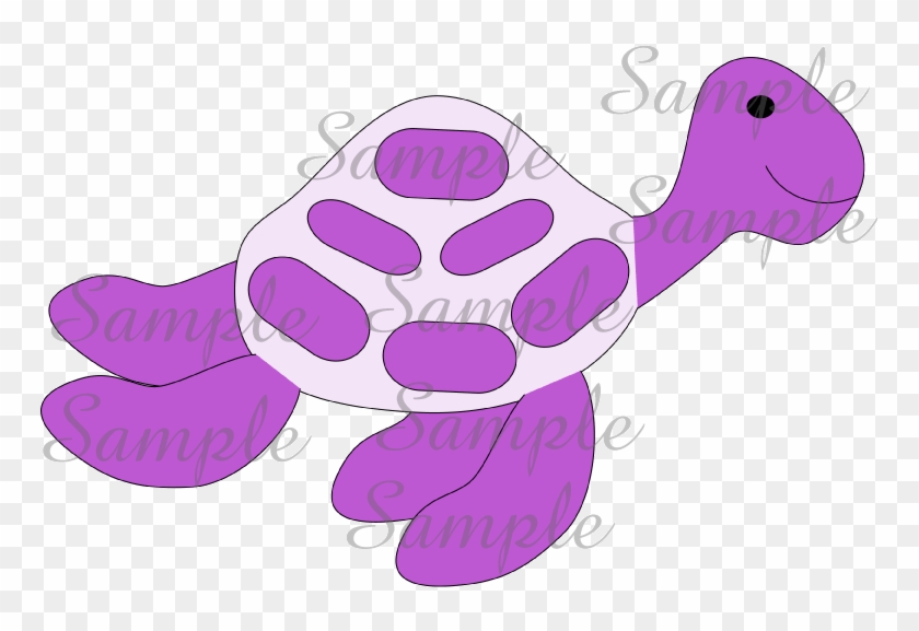 Clip Art Purple Turtle - Turtle #1092412