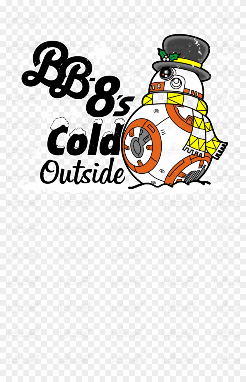 Bb-8's Cold Outside - Bb-8's Cold Outside Mens Hoodie - White/large #1092413