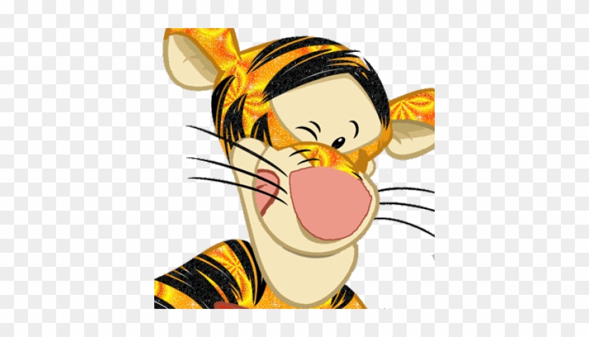 Curl Clipart Elaborate - Tigger Is Painting #1092425