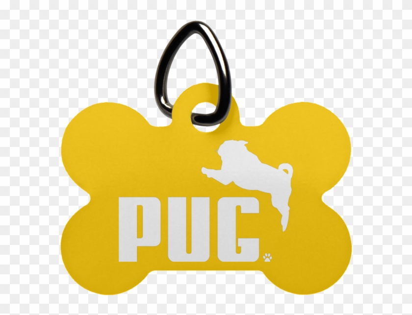 Pug Dog Bone Pet Tag - Pet Tag #1092617