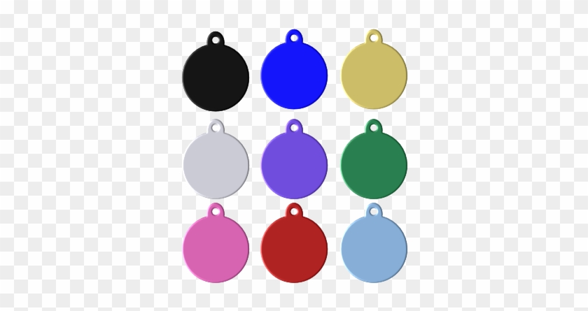 Round Pet Tag With Tab - Pet Tag #1092664