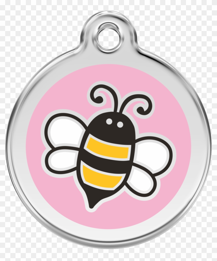 Red Dingo Stainless Steel & Enamel Bumble Bee Dog Id - Red Dingo Bumble Bee #1092673