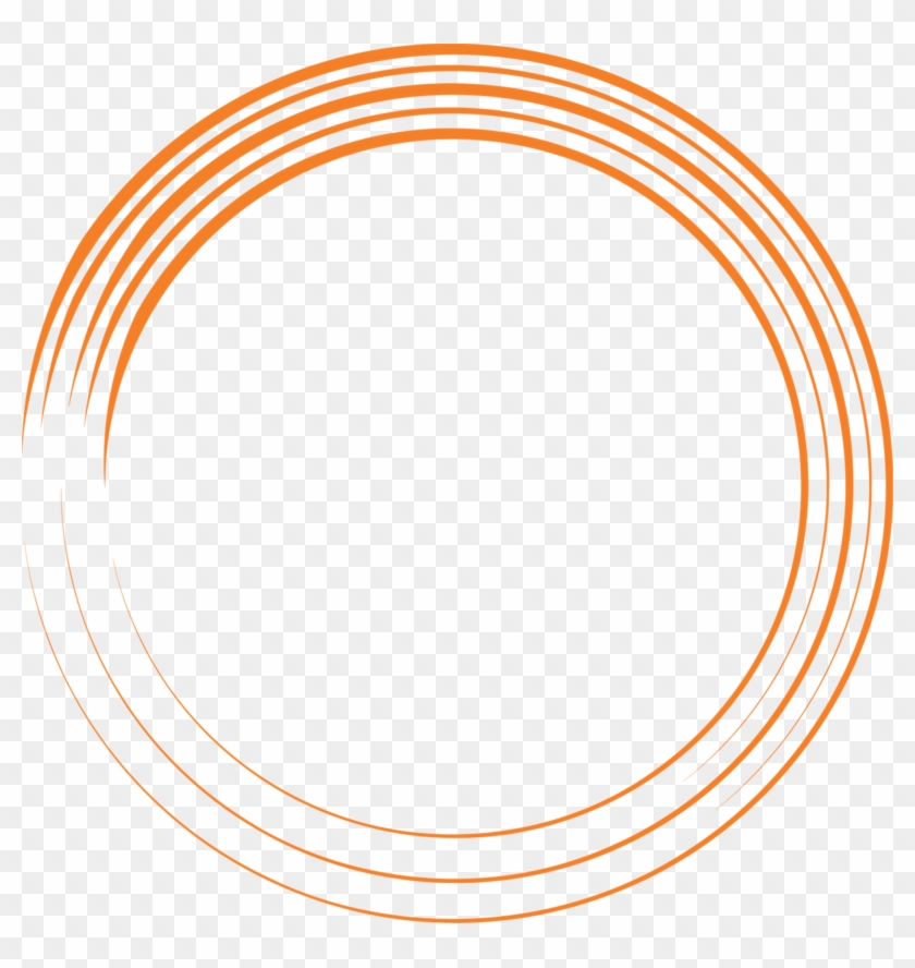 Orange Circles On White Background - Circle #1092699