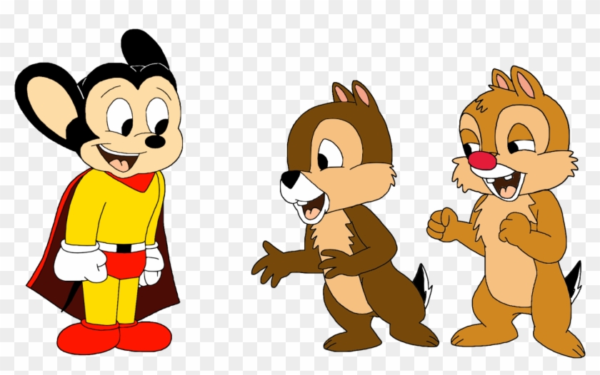 Mighty Mouse Meets Chip And Dale By Marcospower1996 - Mouse #1092729