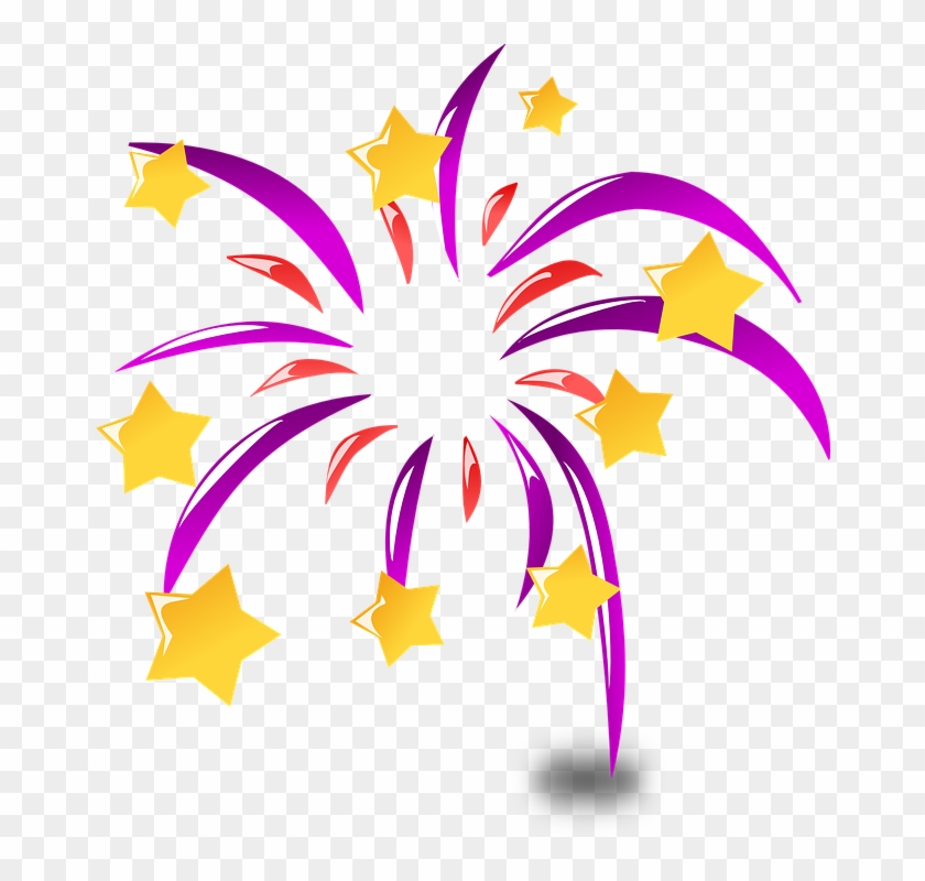 Collection Of Cute Fireworks Cliparts - Dessin De Feux D Artifice #1092766