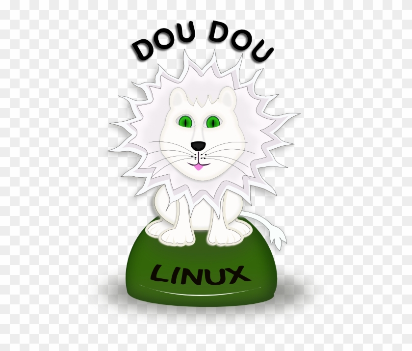 Geek Dou Dou Linux Logo Contest Doudouwhite 555px - Cartoon #1092769