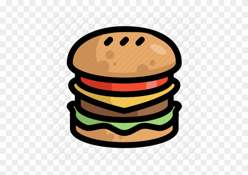 Fast Food Sandwich Menu Restaurant Lunch Stock Vector - Fast Food #1092843
