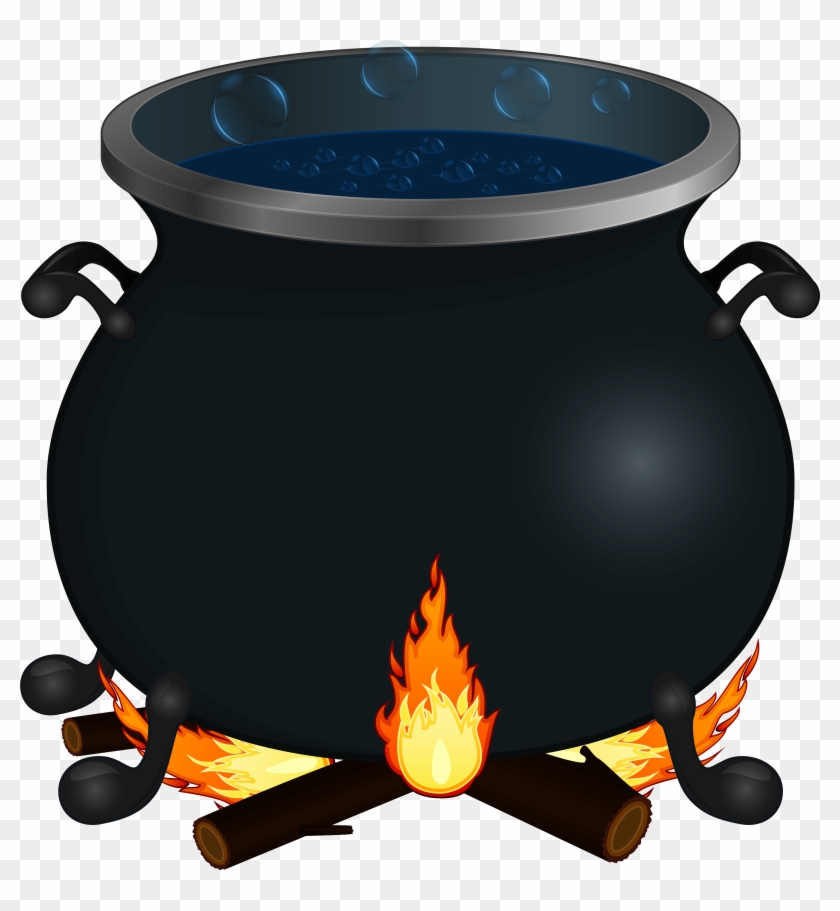 Halloween Cauldron Png Clipart Image - Halloween Witch Bats Wall Stickers Freeheart Halloween #1092853