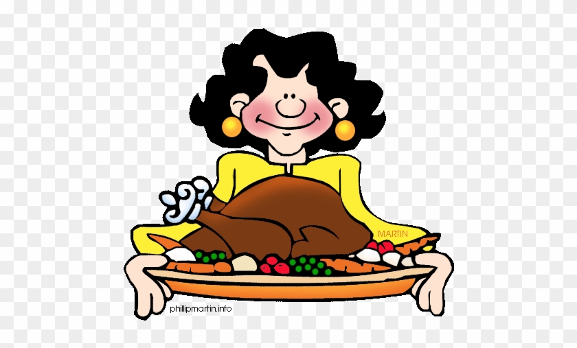 Child Serving Food Clipart Collection - Thanksgiving Feast Clip Art #1092897