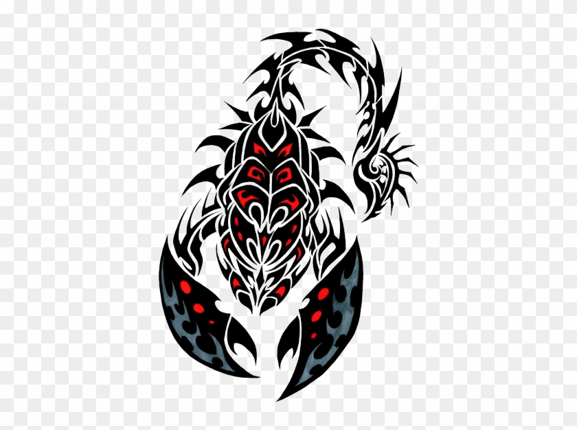 Scorpion Tattoos Png Transparent Images - Tribal Scorpion Tattoo Drawings #1092980