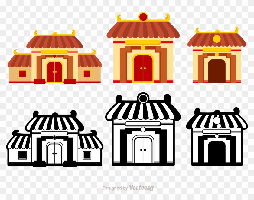 China Chinese Temple Clip Art - Chinese Temple Vector Free Download #1092993