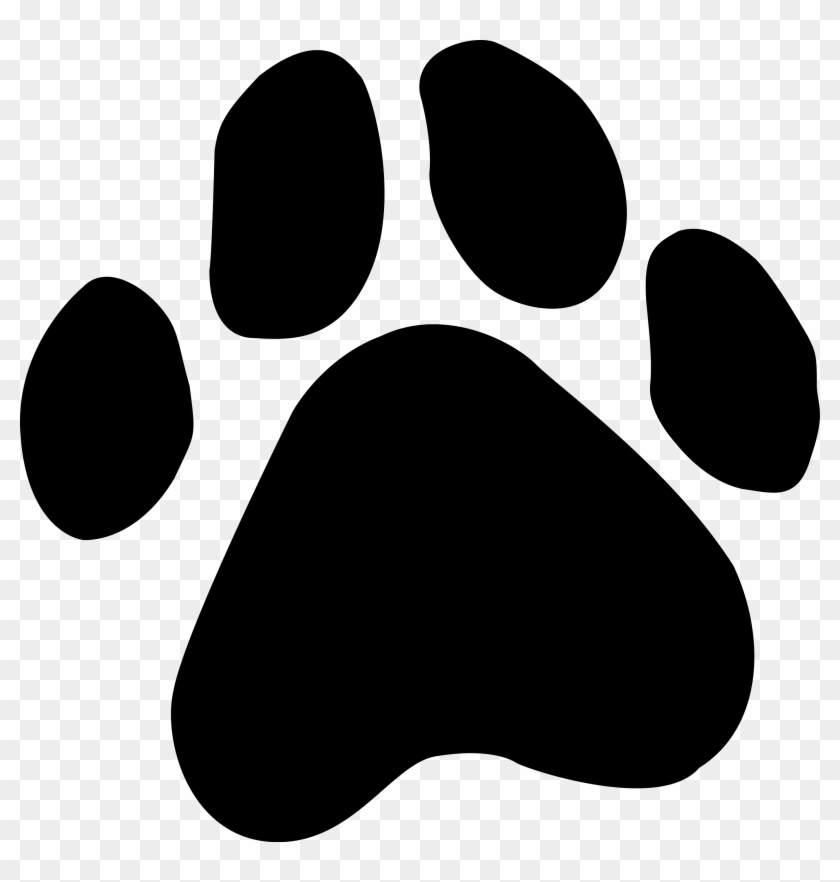 Prints Clipart - Dog Paw Print Vector #1093006