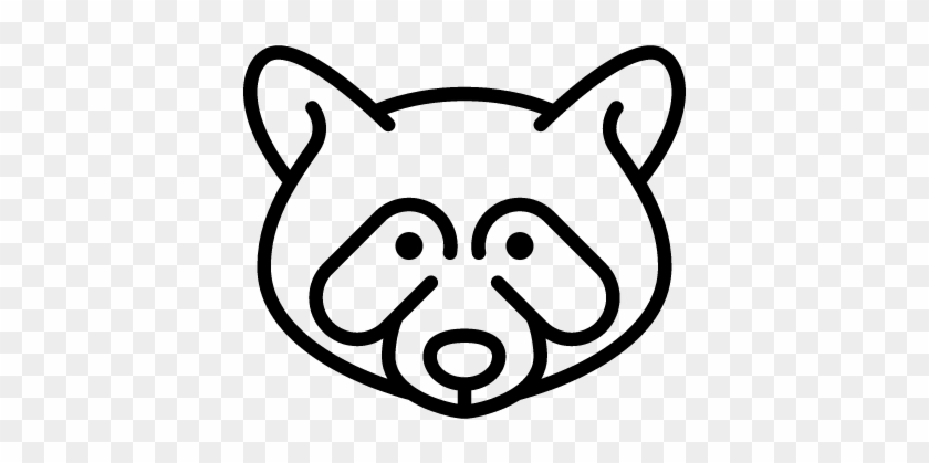 Raccoon Head Vector - Icon #1093013