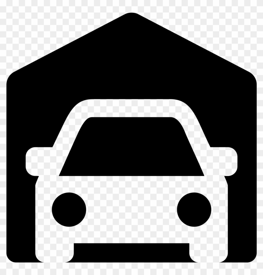 This Is A Car Inside Of A Structure That Is Shaped - Garage Png #1093057