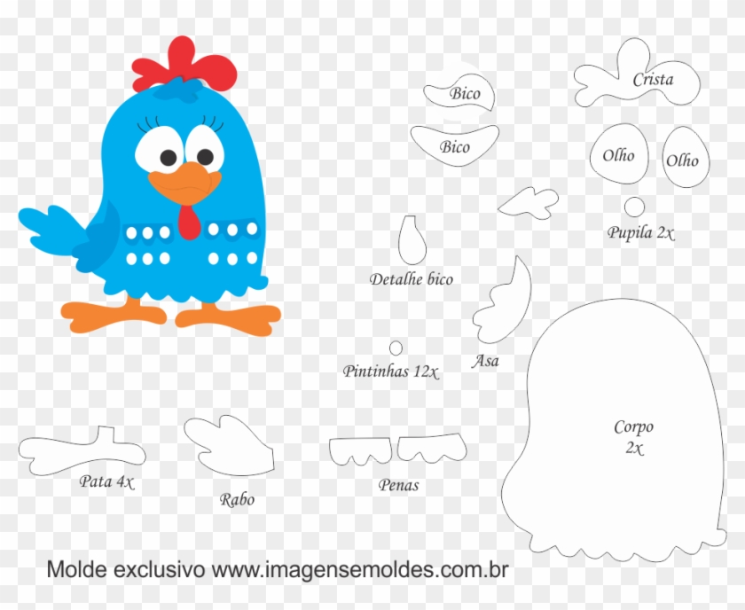 Molde Galinha Pintadinha Molde Galinha Pintadinha Em Feltro Free Transparent Png Clipart Images Download