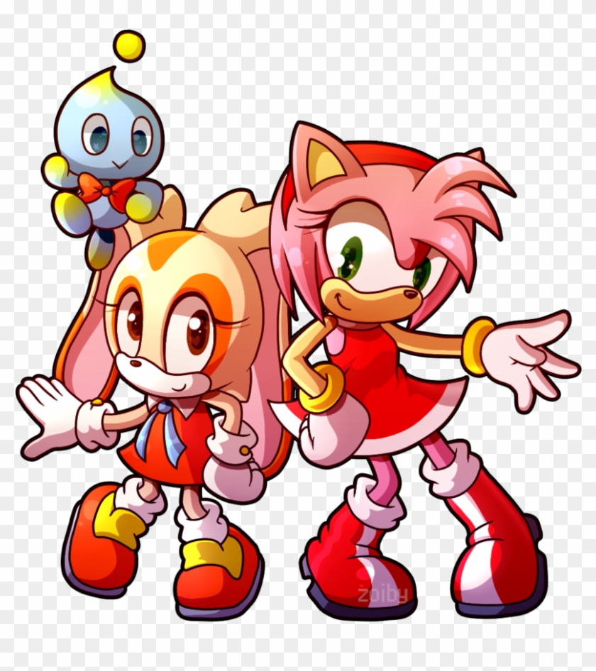 Amy, Cream And Cheese By Zoiby - Sonic Advance 3 Amy And Cream #1093242