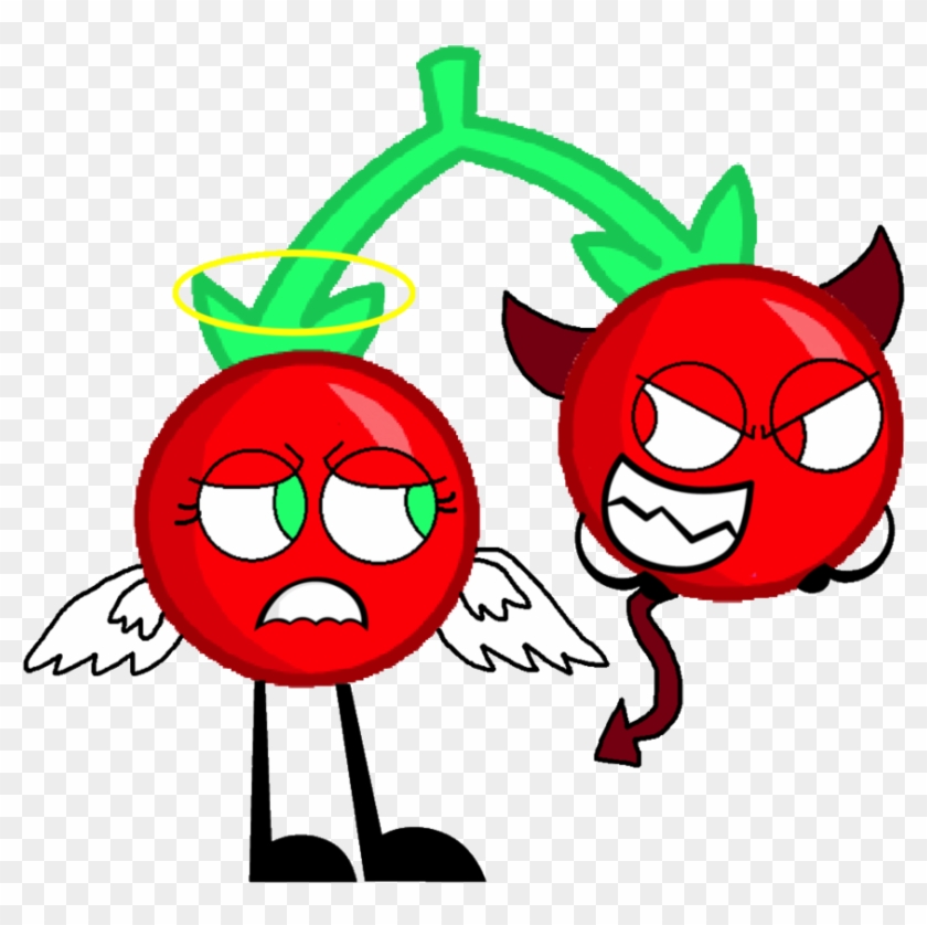 Cherries As A Devil/angel Vector By Kindraewing - Object Overload Cherry #1093254