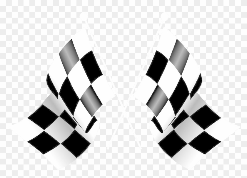 Racing Flags Clip Art - Happy Birthday Checkered Flag #1093324