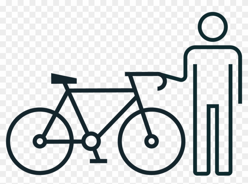 Pick Up Your Bike - Cartoon Bike Outline #1093340