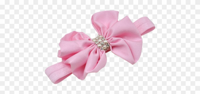 Pink Baby Headband, Baby Headband, Bow Headband - Headband #1093364
