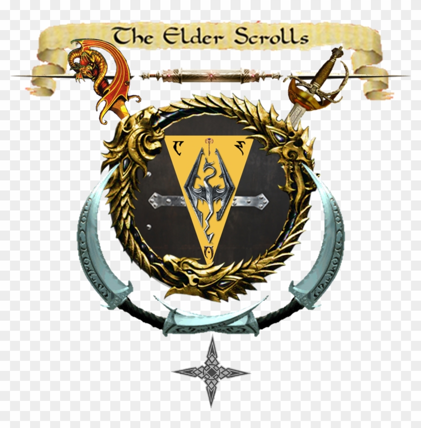 Ultimate Elder Scrolls Logo - Elder Scrolls Bethesda Skyrim Necklace #1093410