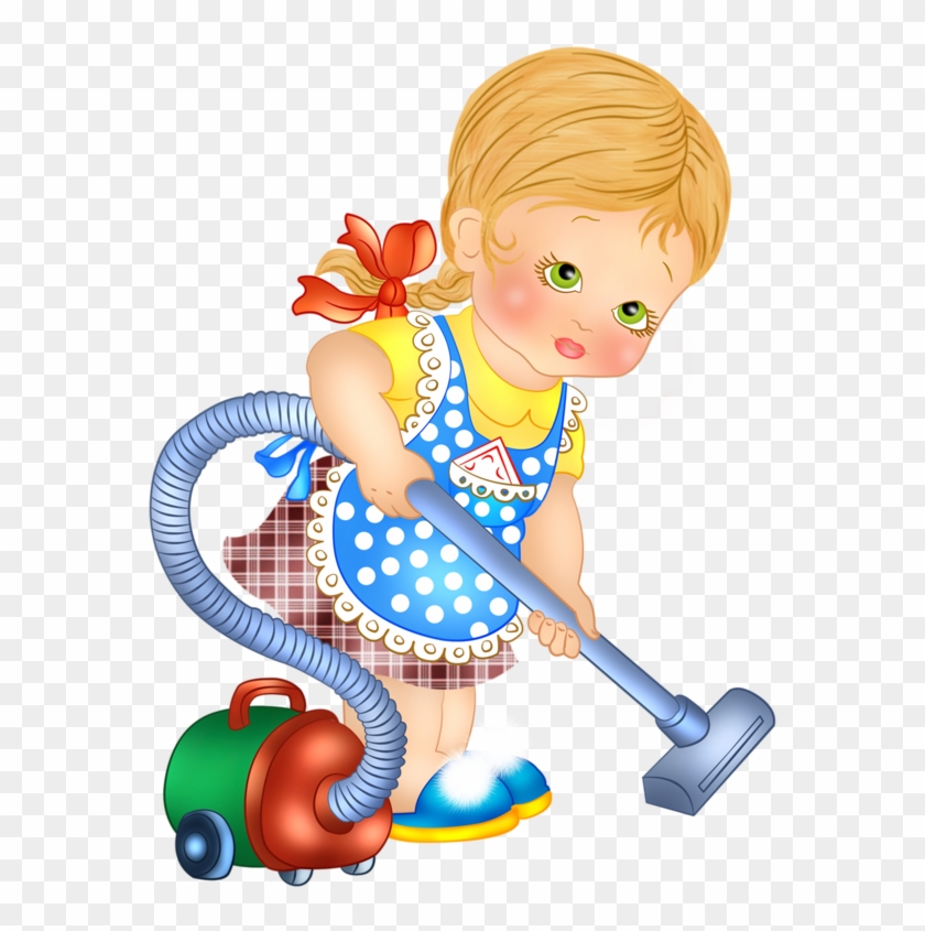 Art Kids, Decoupage, Cards, Cute Clipart, Sweet, Blog, - Little Girl Cleaning Clipart #1093504