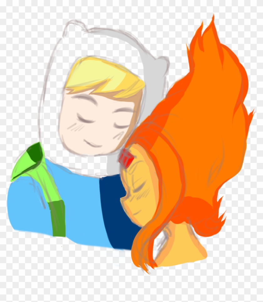 Finn And Flame Princess By Grump-pea - Illustration #1093547