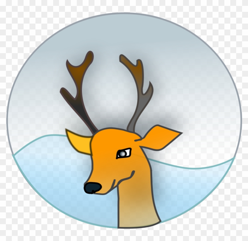 Clipart - Reindeer - Reindeer Santa การ์ตูน #1093620
