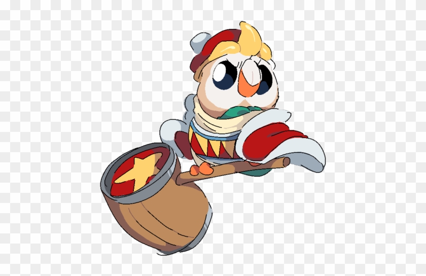 Rowlet Cosplaying As A Famous Cartoon Bird - Rowlet King Dedede #1093627