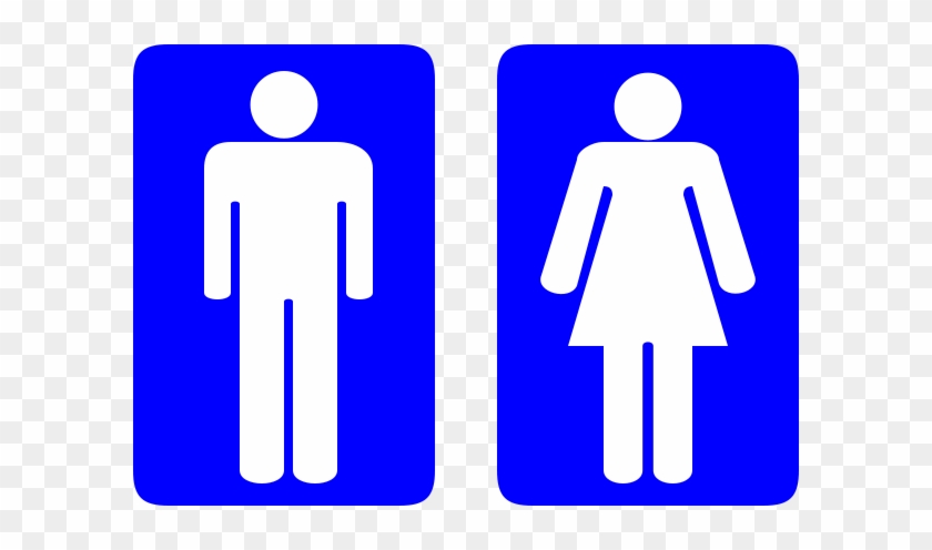 Sign Design Clipart - Mens And Ladies Room Signs #1093646