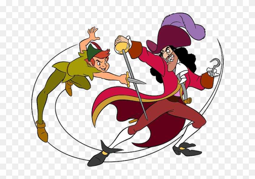 Peter Pan And Captain Hook Clip Art - Peter Pan And Captain Hook #1093769