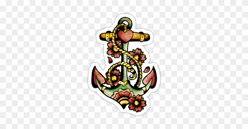 Old School Anchor Tattoo Designs #1093776