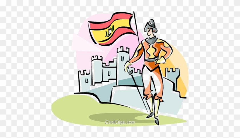 Conquistador Royalty Free Vector Clip Art Illustration - Conquistador Royalty Free Vector Clip Art Illustration #1093813