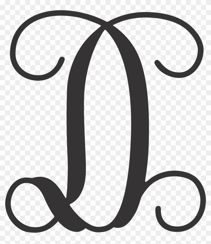 Monogram Letter Personalized Letter Monogram Door Hanger - Metal D Monogram #1093839